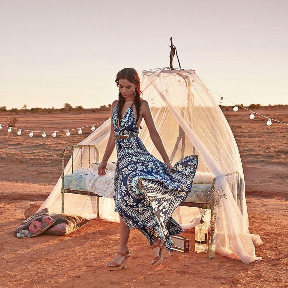 Spell Pandora Halter Gown